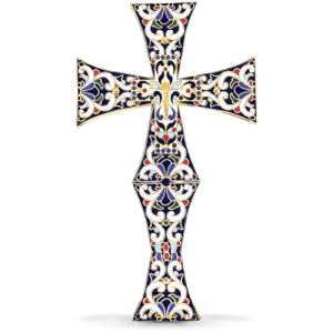 Patmos Enamel Blessing Cross